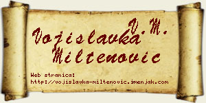 Vojislavka Miltenović vizit kartica